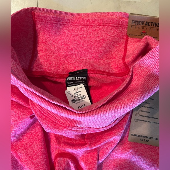PINK athletic seamless highways, full length, leggings, and sports bra set. - Picture 3 of 5